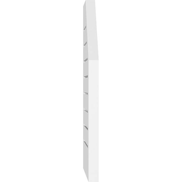 Ekena Millwork GVPOL16X3802SF 16x22W x 38x22H Octagonal Surface Mount PVC Gable Vent: Functional, w/ 2x22W x 1-1/2x22P Brickmoul