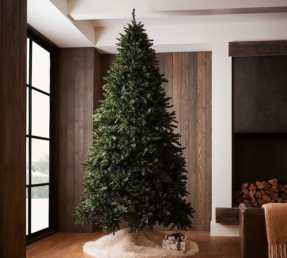 Lit Grand Fir Faux Christmas Tree  sgtnighsdesigns
