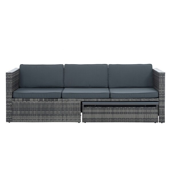 5 Set Wicker Furniture,Patio Furniture,Seasonal PE Wicker Furniture
