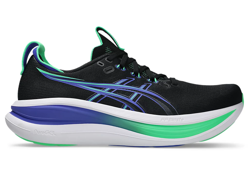 ASICS GEL-NIMBUS 28 Running Shoes BLACK/COBALT BURST 1011C127-003