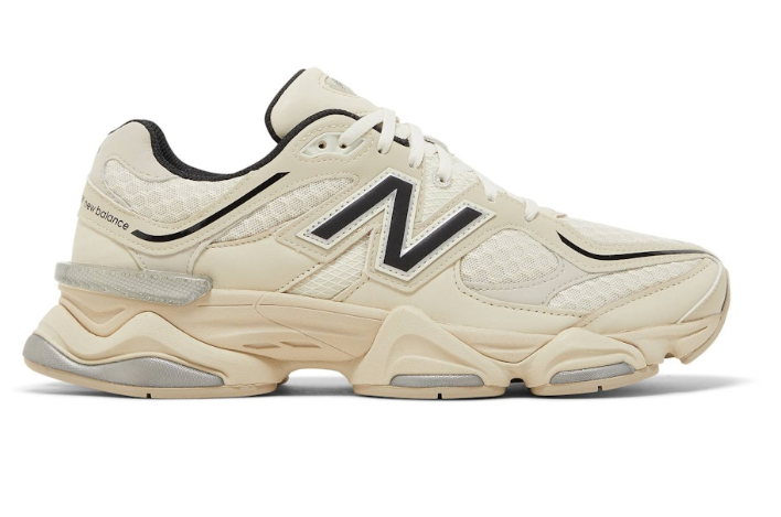 New Balance 9060 Cream Black U9060DUA Casual Running Sneakers