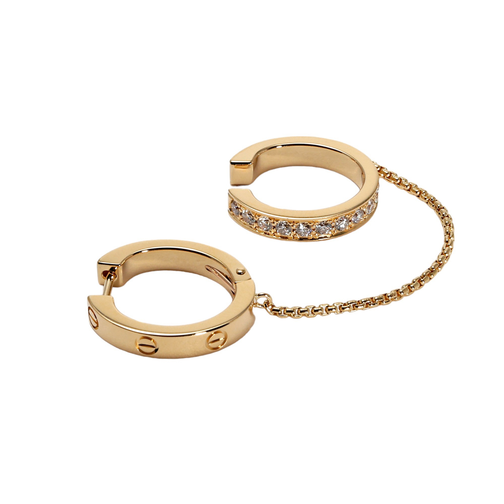 Cartier Love Single Earrings 18K Yellow Gold Diamond N8515243