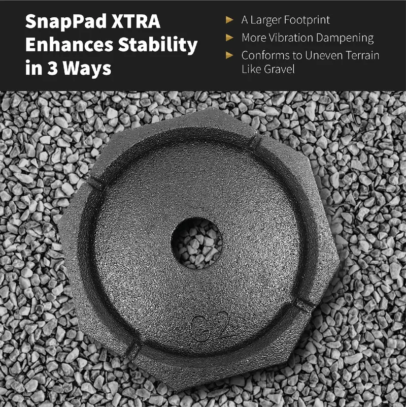 SnapPad Xtra RV Leveling Jack Pads – 9″ Round, 6-Pack Set