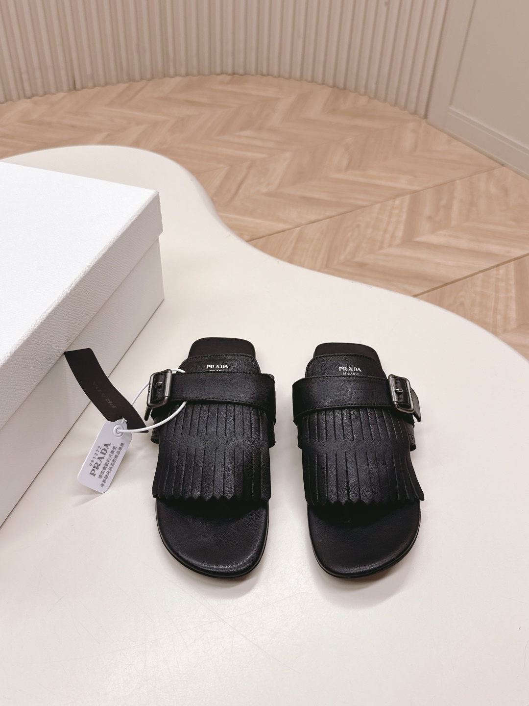 Prada summer catwalk new tassel retro sandals - cnluxepick