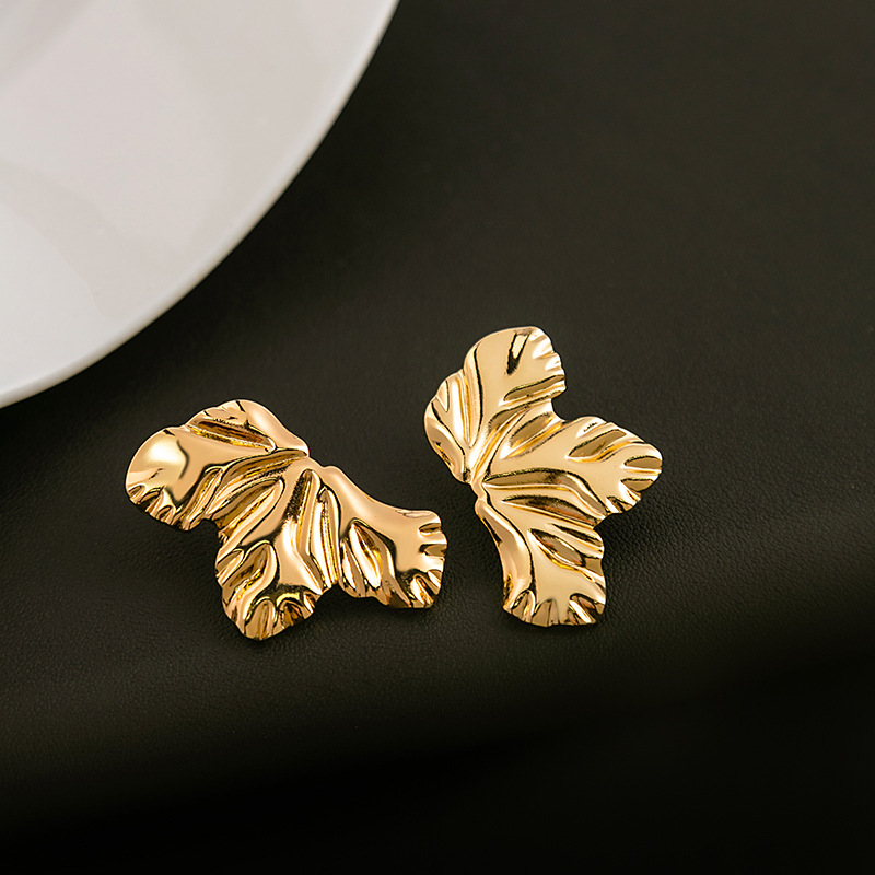 Double Layer Round Circle Dangle Earrings for Women Vintage Simple Golden Metal Drop Earrings Geometry Jewelry Gifts