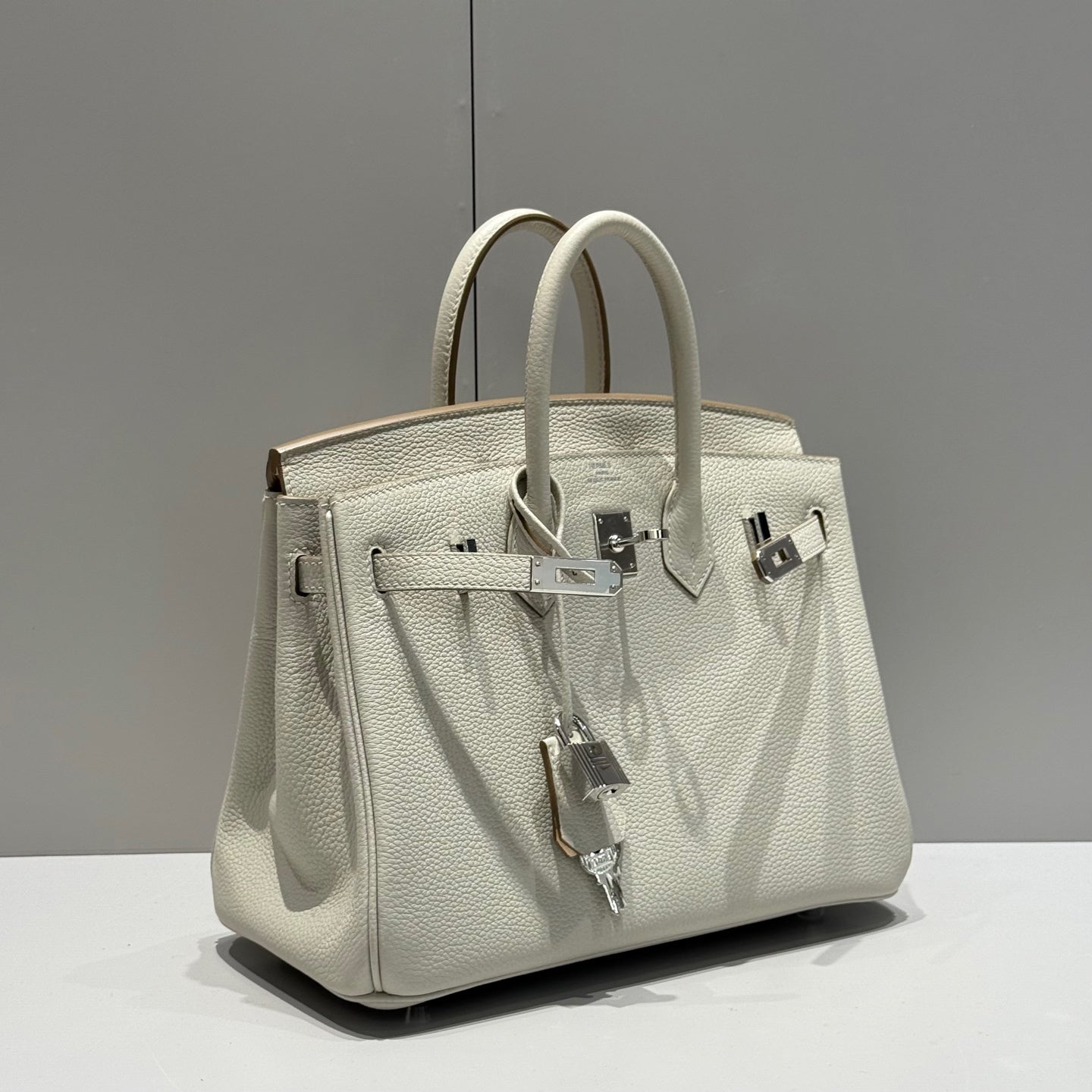 Hermes Birkin 25Cm White Togo Leather Silver Hardware 237490