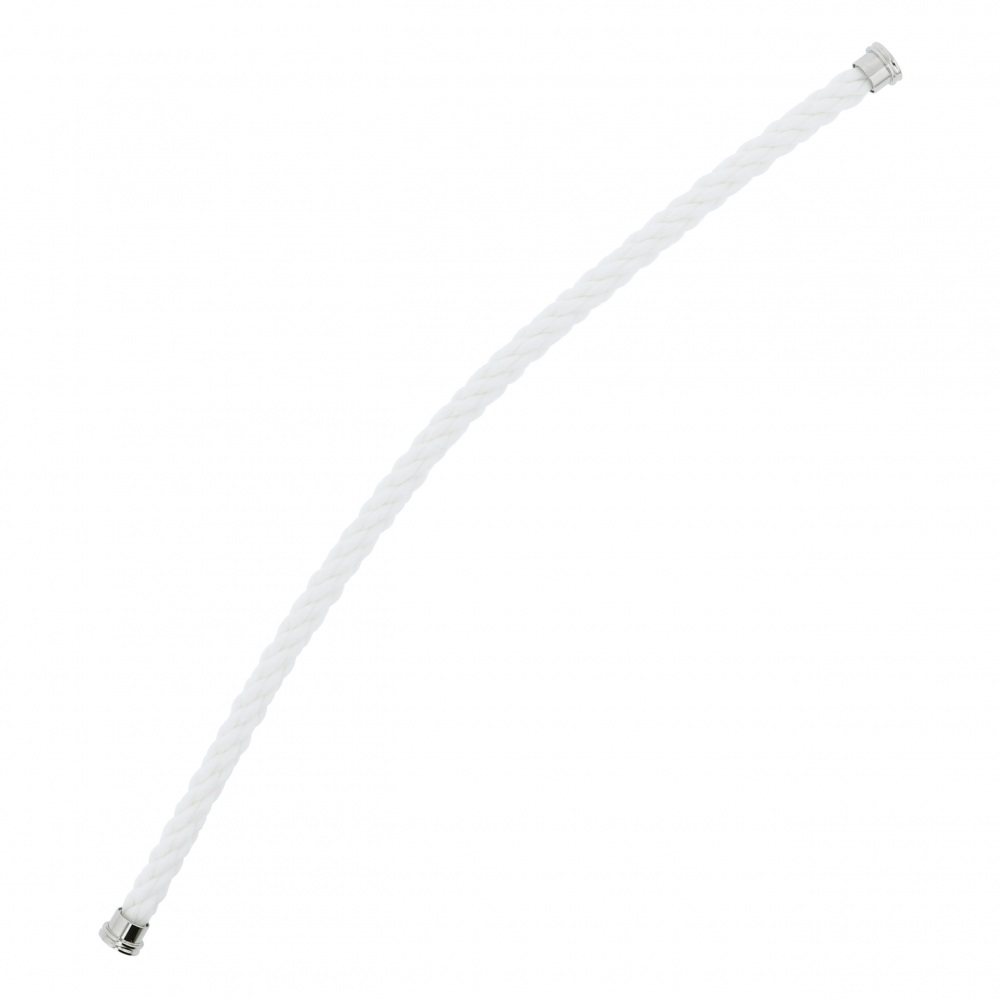 FRED Force 10 (lm) Textile Cable White 17 Jewelry Parts Mens Bracelet Stainless Steel 6B0160
