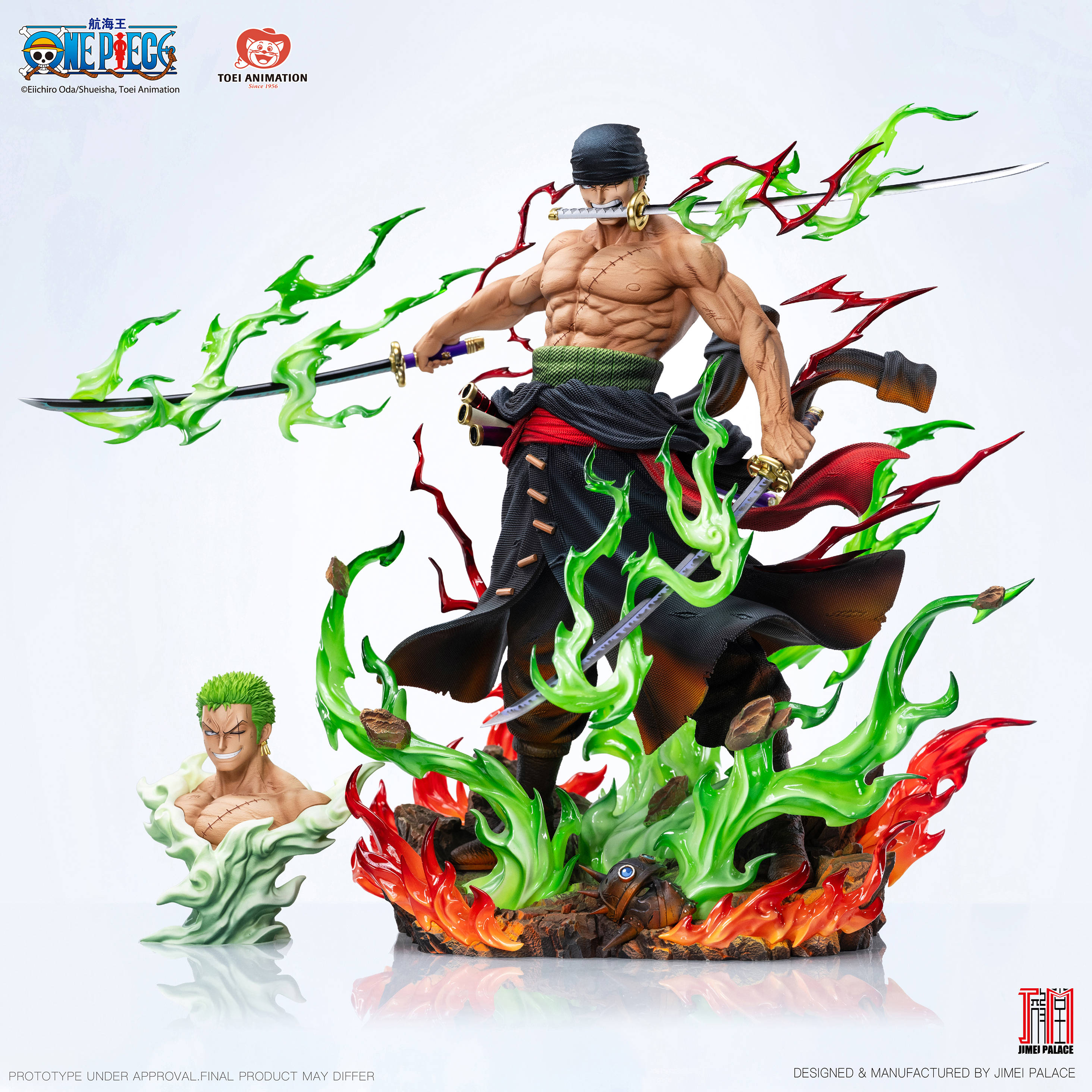 Officially Licensed 《ONE PIECE》Legendary Straw Hat Crew Series RORONOA ZORO 1/6 Collectible Statue
