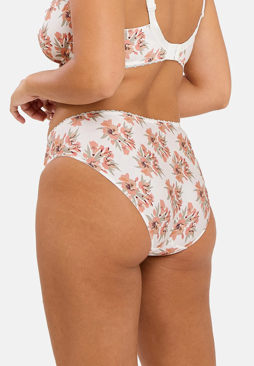Slip Oriane Bouquets Blanc & Vert