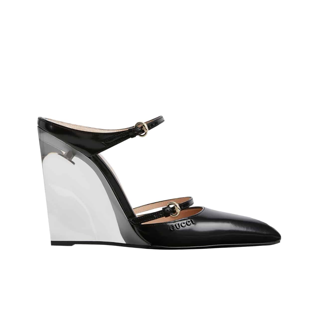 Gucci Women’S Wedge Mule Black 827856 Clg00 1000