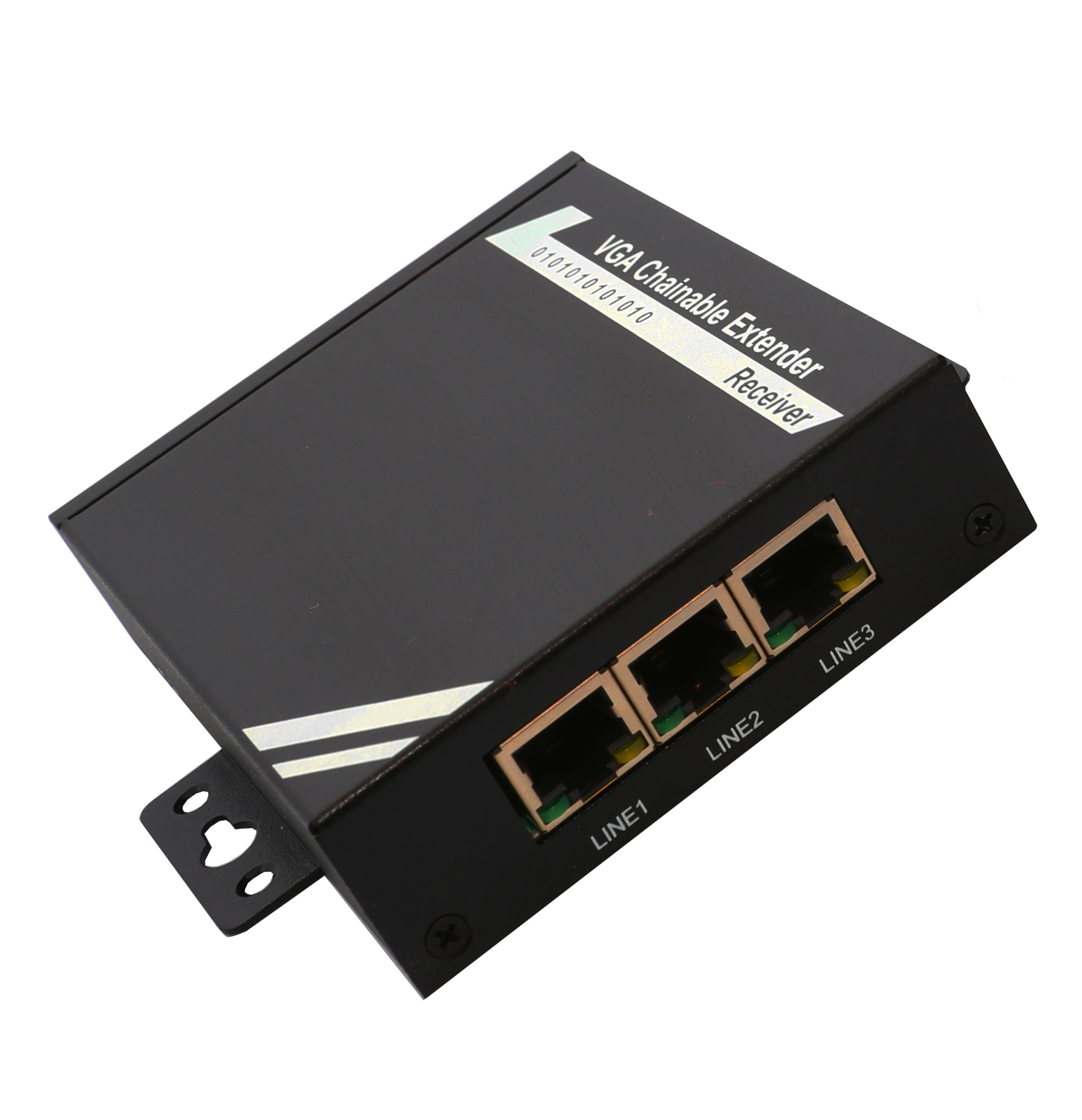 Syba SY-EXT32017 VGA Chainable Extender with Audio over Cat5e-IP (RX) - A/V/Infrared/Serial Extender
