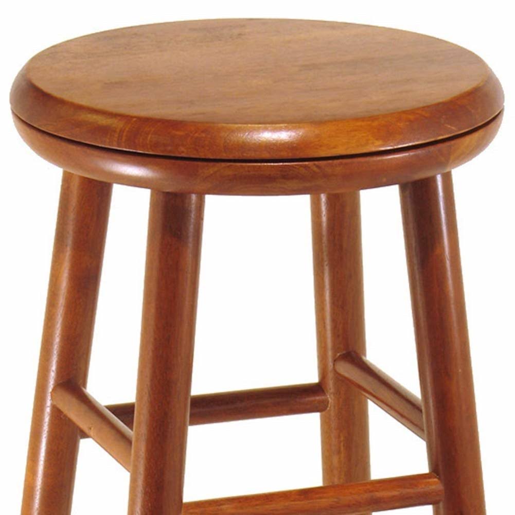 Winsome Wood Assembled 24-inch Cherry Finish Swivel Stools Set of 2