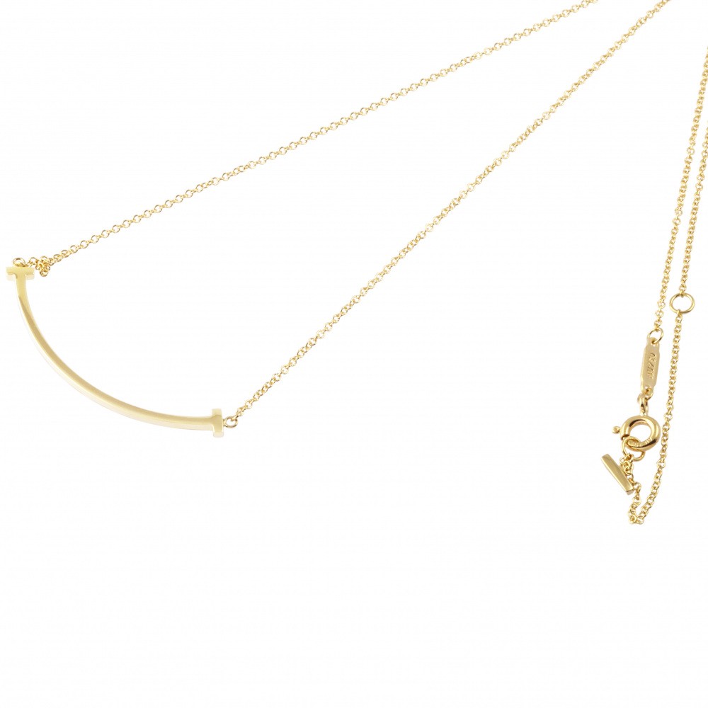 Tiffany & Co. Tiffany T Smile Necklace 18K Yellow Gold