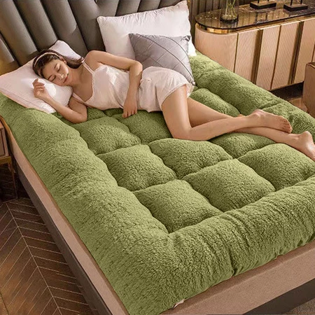 Lamb plush Mattress Tilam Lipat Single/Queen/ King Foldable Mattress Dual Purpose Tatami Mattress