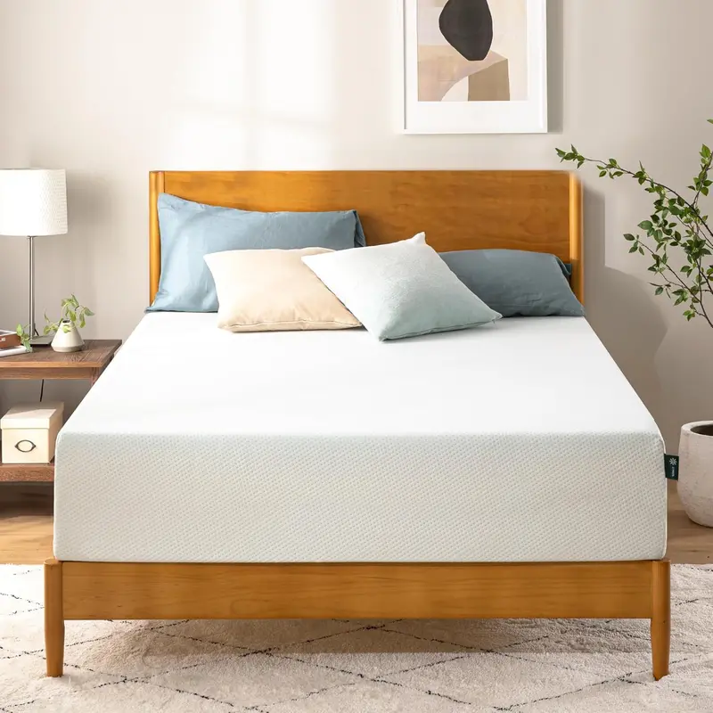 Zinus Lumbar+ 14-Inch Memory Foam Mattress – Targeted Spinal Support, Green Tea & Cooling Gel Infusion (King)