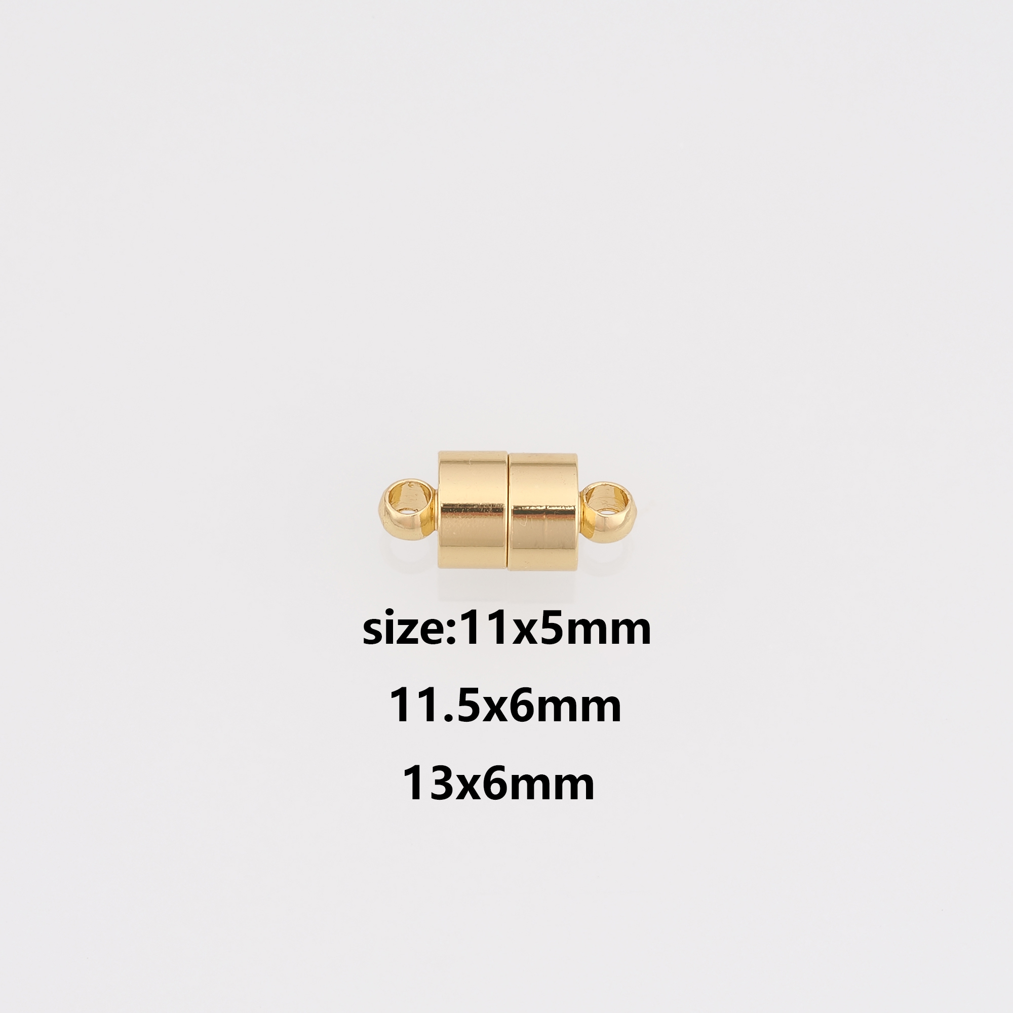 18K Gold Filled Magnetic Clasps,End Caps,Clasp Lock for DIY Jewelry Necklace Bracelet