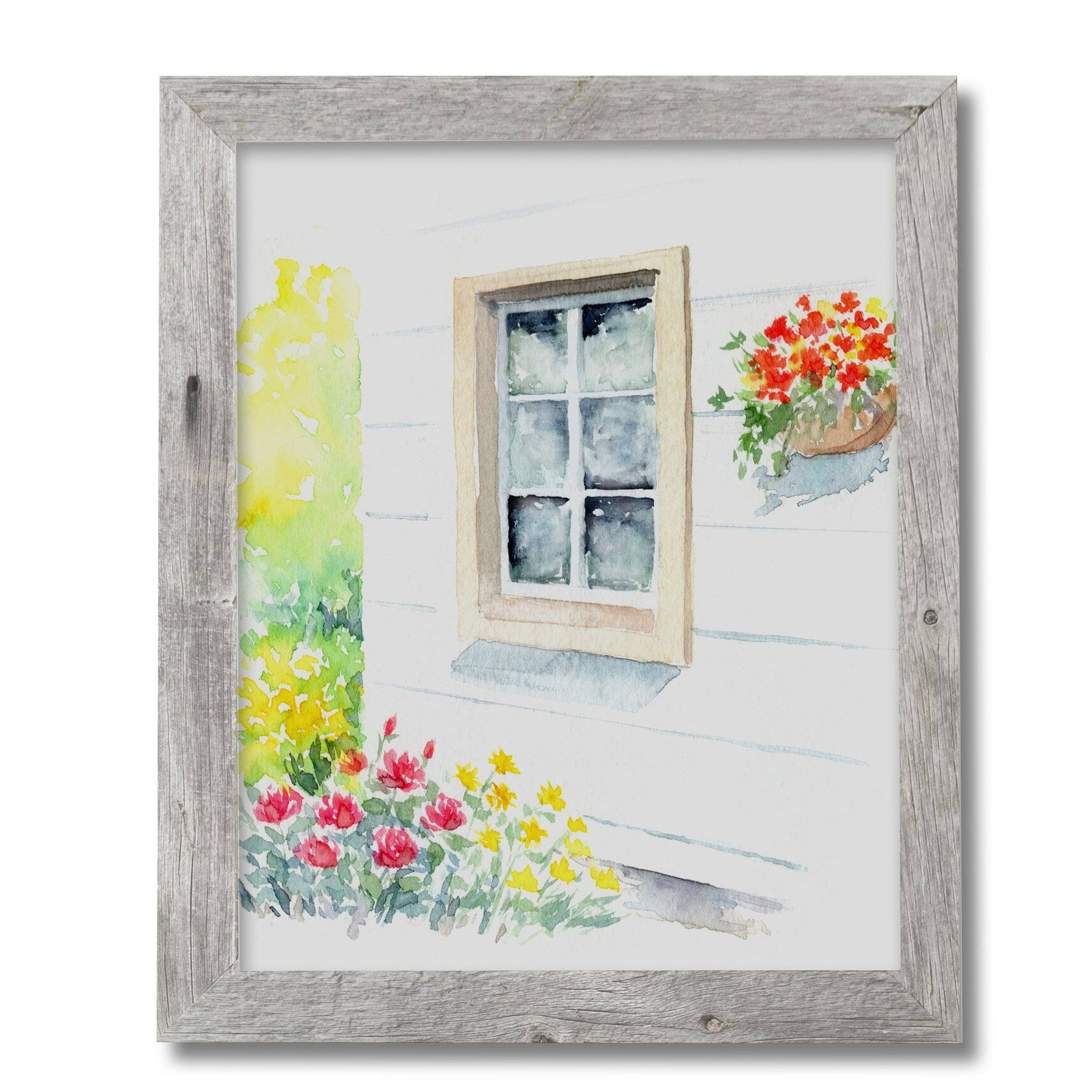 Coastal Dreams 2x22 Thick Reclaimed Wood Frame Weathered Grey / 14x22 x 14x22