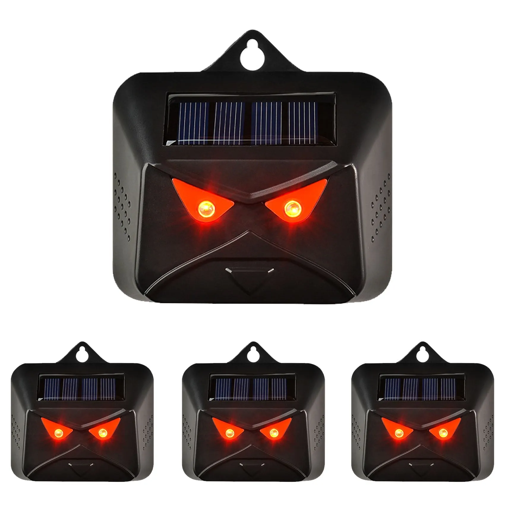 4 Pack Solar Nocturnal Red LED Lights Animal Repeller