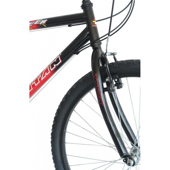 Pioneer 12-Speed Men’s Mountain Bike, Red