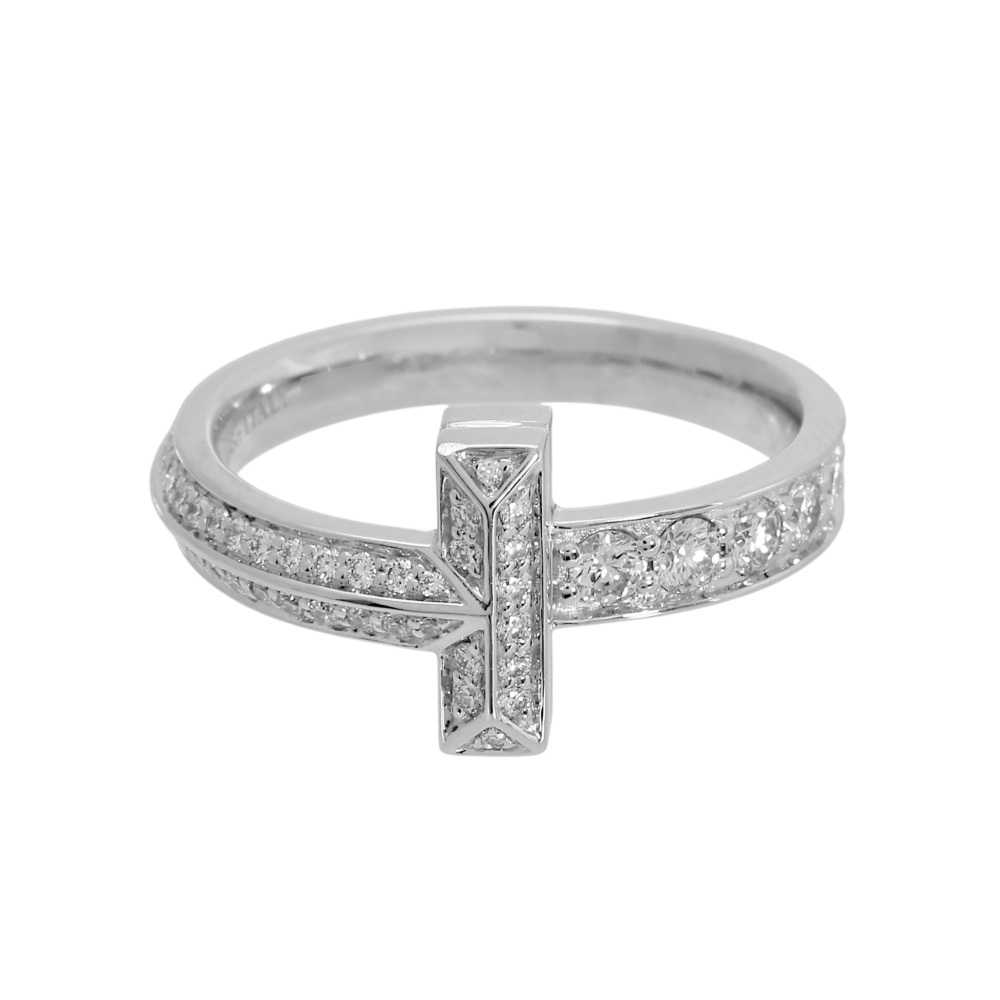 Tiffany & Co. Tiffany T Ring 18K White Gold Diamond 73125987