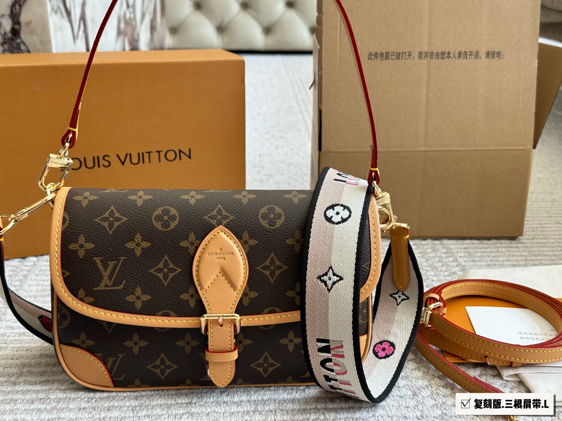 LV retro classic baguette bag high version - cnluxepick
