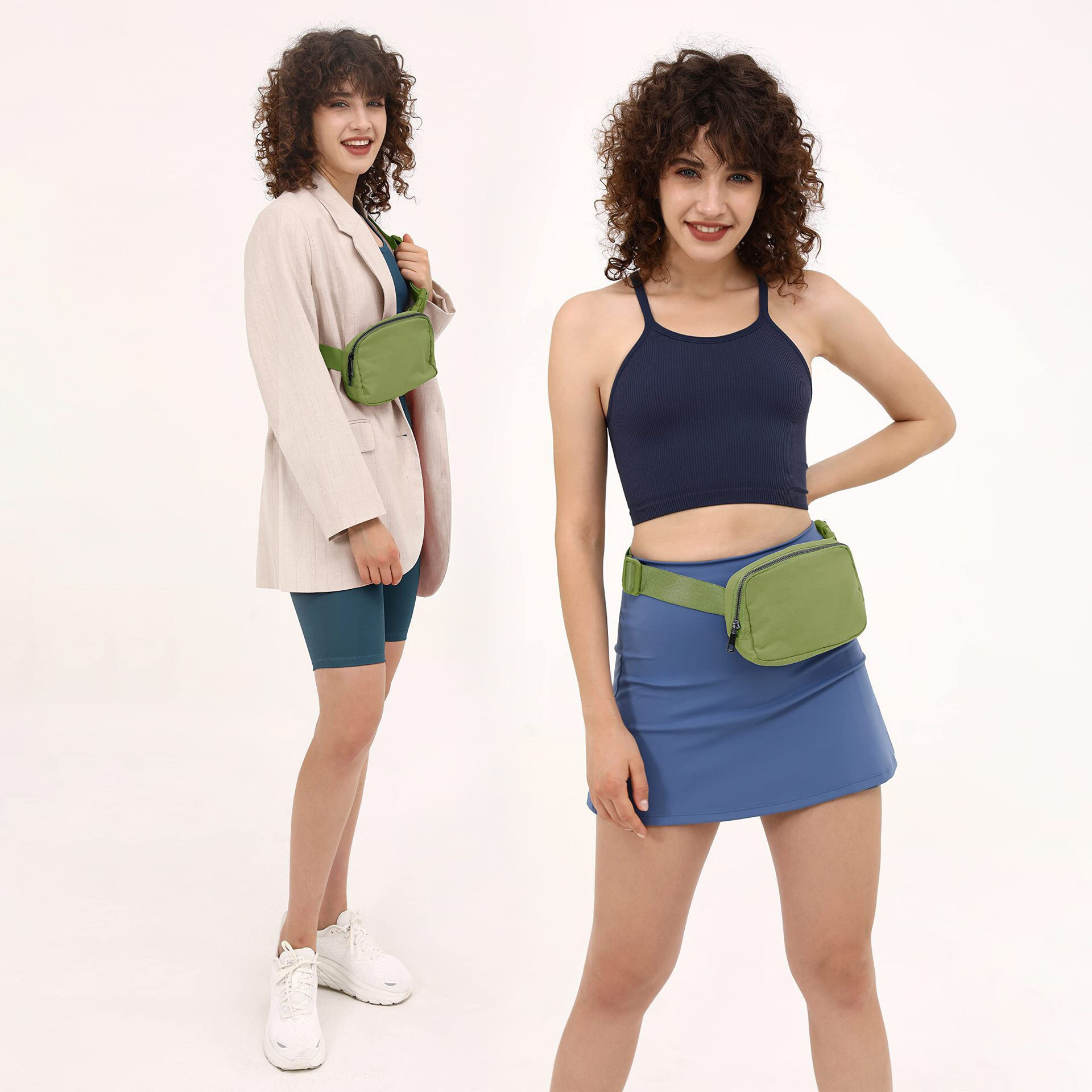Nylon crossbody waist bag - cnluxepick