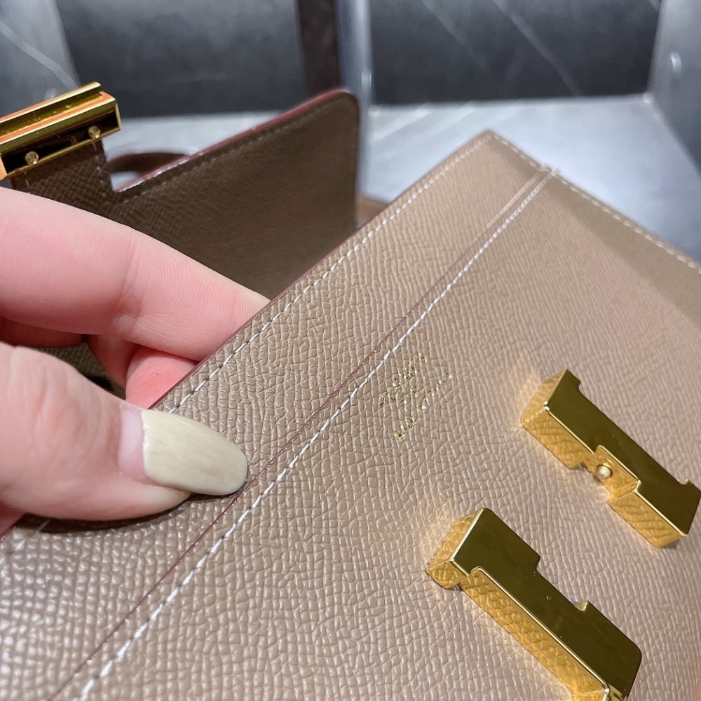 Hermes Constance To Go Epsom Etoupe 21Cm