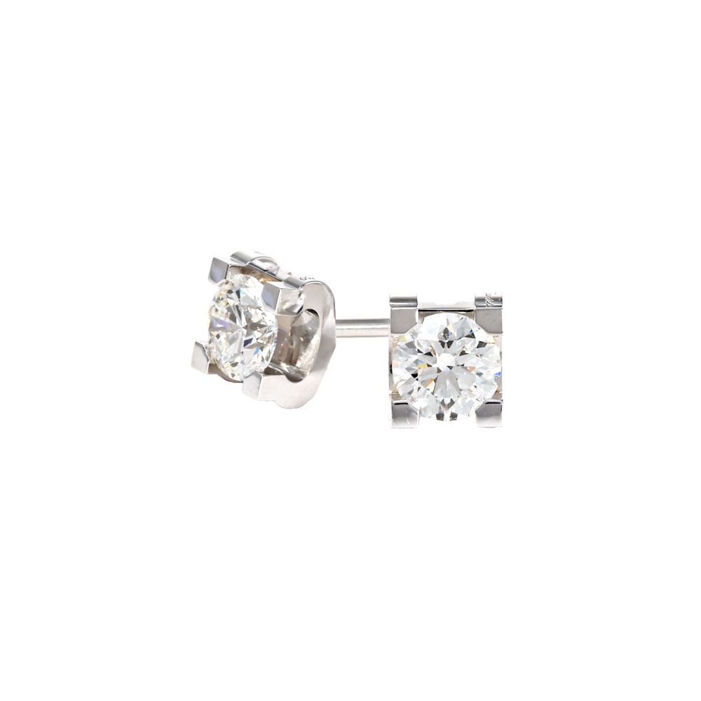 Cartier C Do Earrings 18K White Gold Diamond N8046800