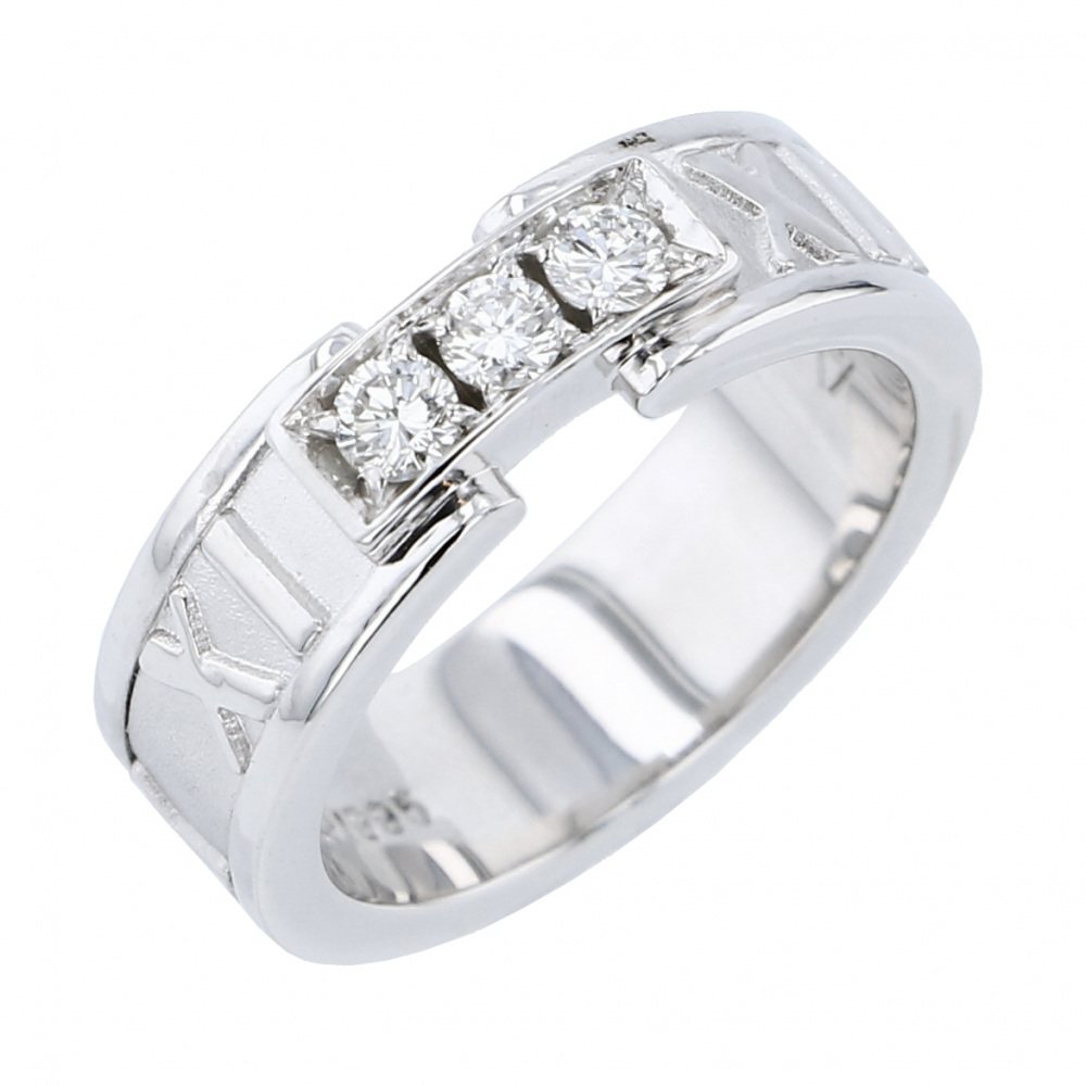 Tiffany & Co. Atlas Diamond Ring 18K White Gold