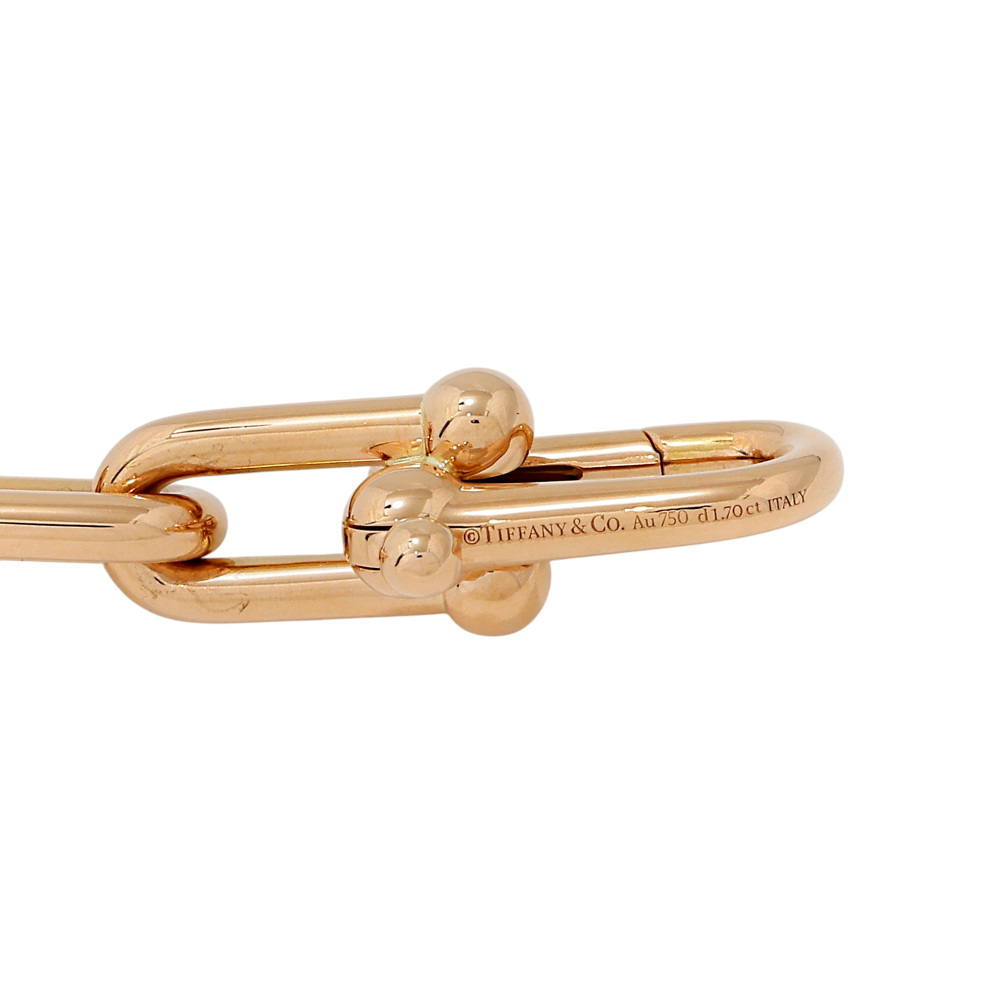 Tiffany & Co. Hardware Link Bracelet 18K Rose Gold Diamond 70353229