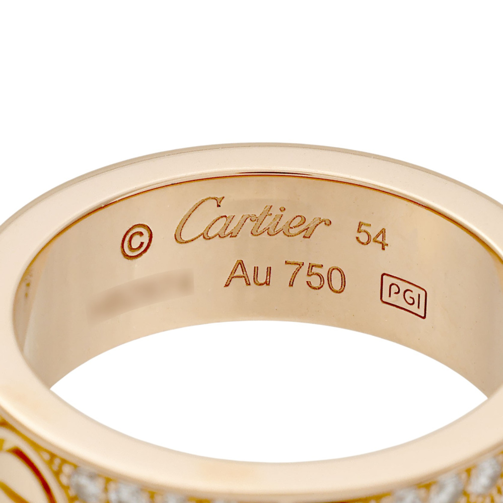 Cartier Love Ring 18K Rose Gold Diamond B4087600
