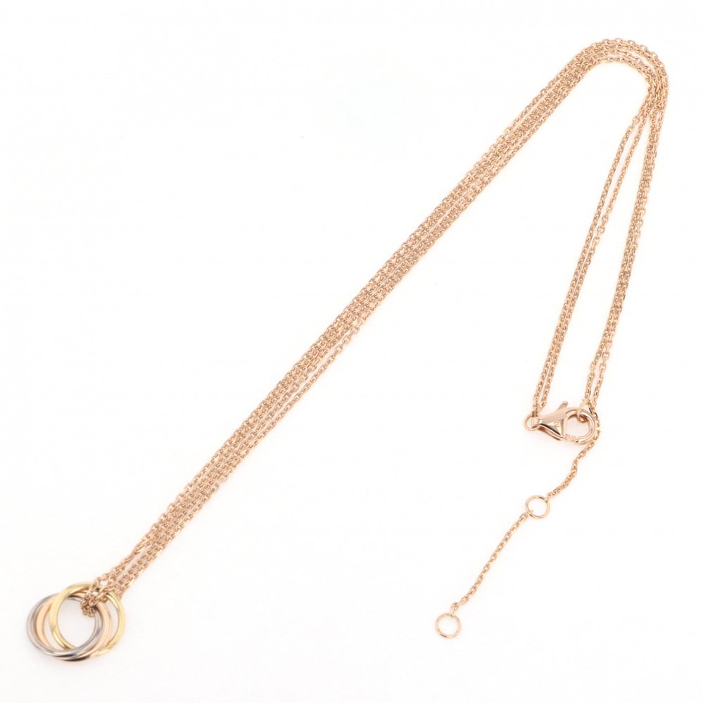 Cartier Trinity Baby Necklace Tri-Gold