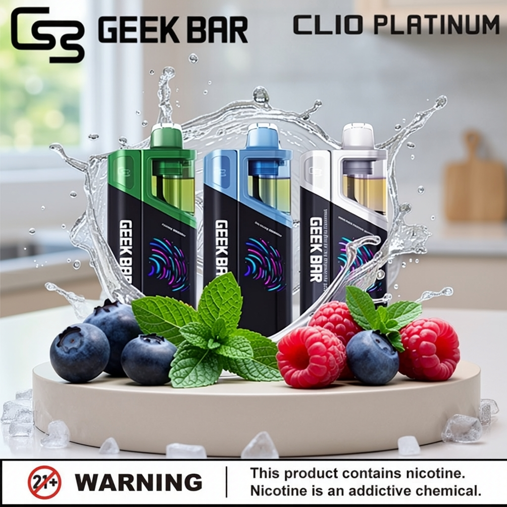Geek Bar Clio Platinum 50K Disposable Vape Kit 5%