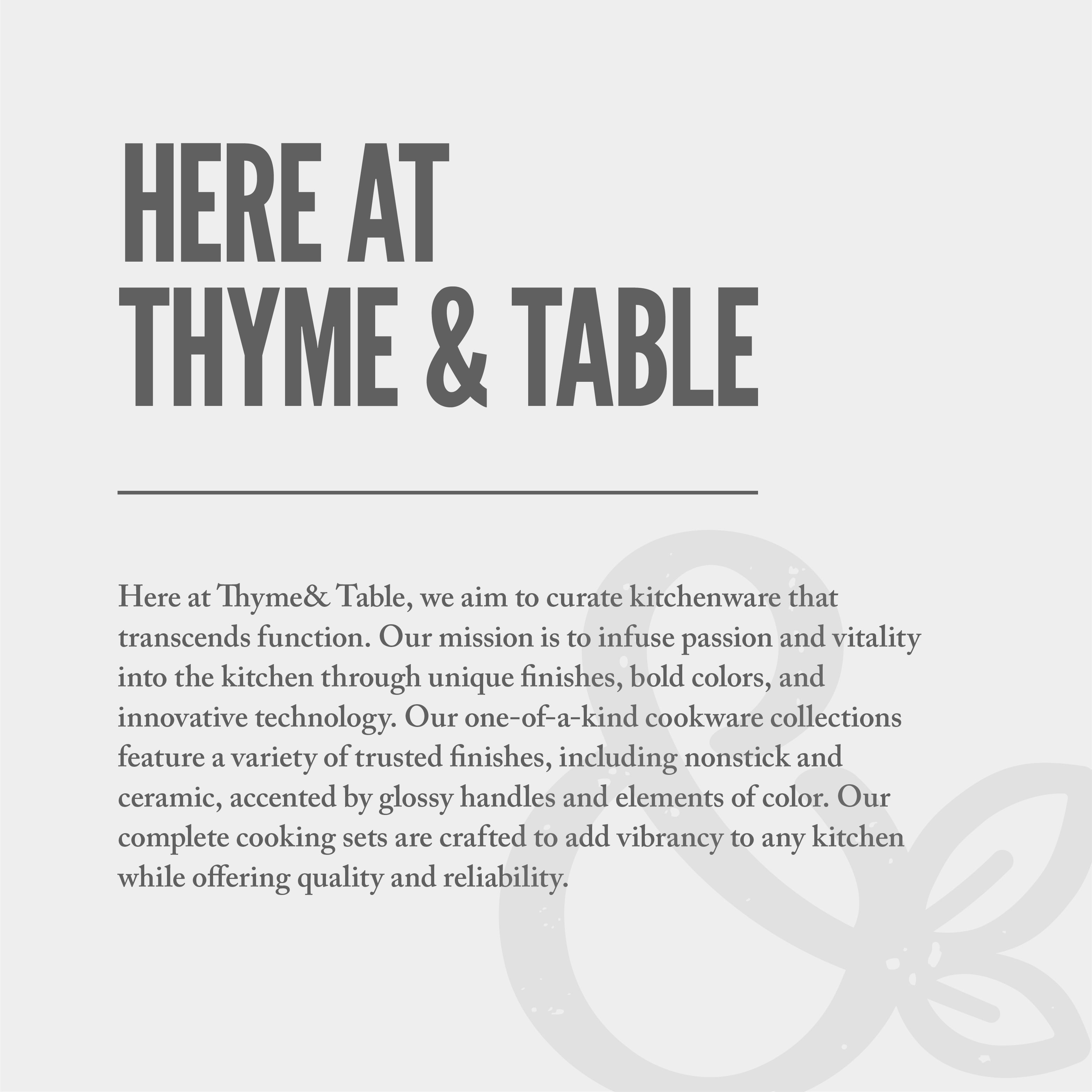Thyme and Table, 12-Piece Cookware Set, Rainbow