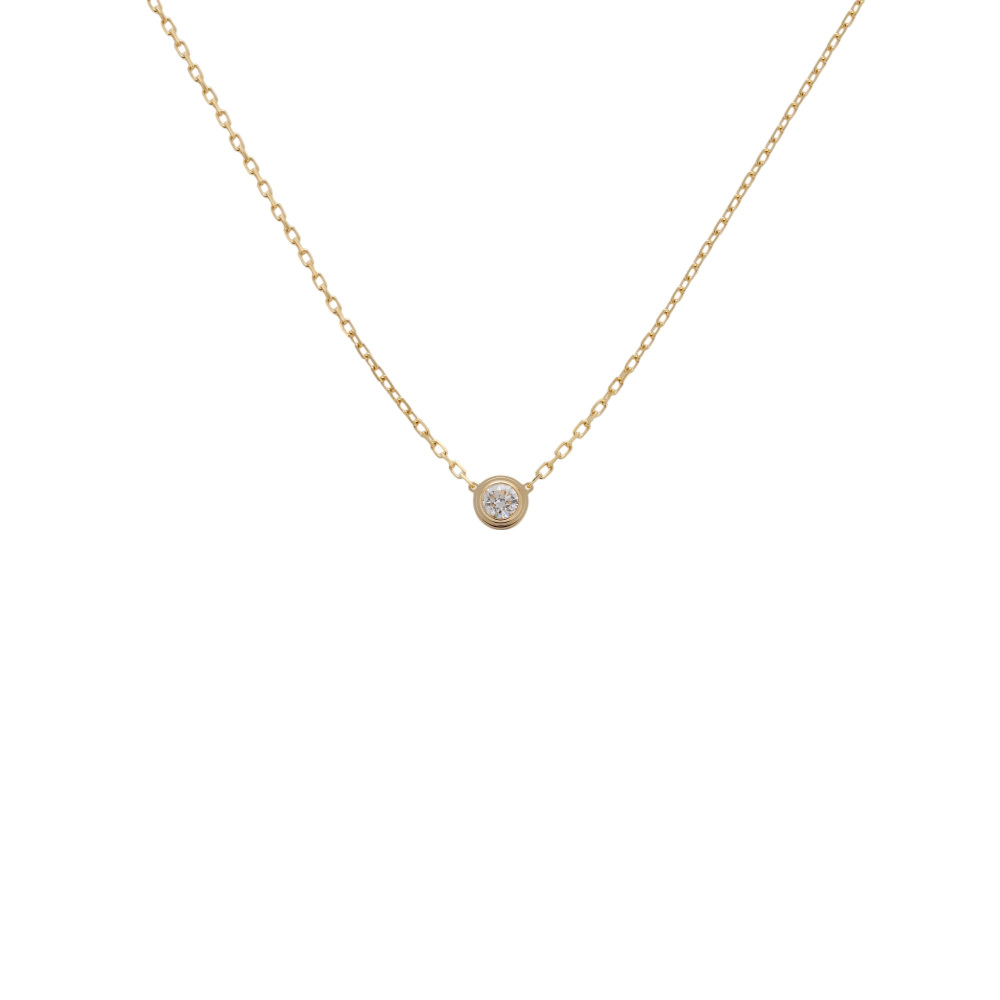 Cartier Damour (diamant Leger) Necklace 18K Yellow Gold Diamond B7215500