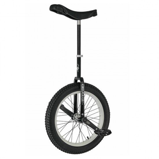 Impact 19″ Athmos BLACK- White Rims – Ready to Ride Trials Package – High Performance Unicycle