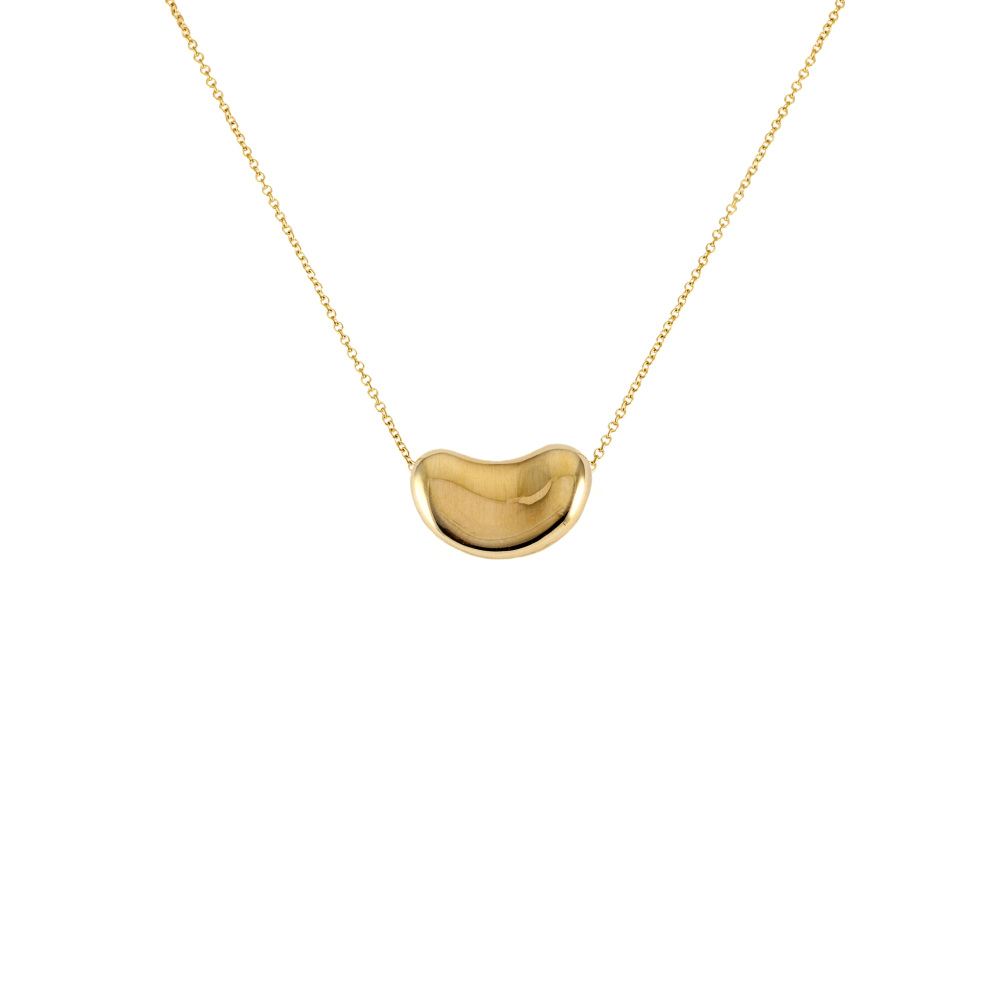 Tiffany & Co. Tiffany Bean Design Elsa Peretti K18YG Yellow Gold Necklace