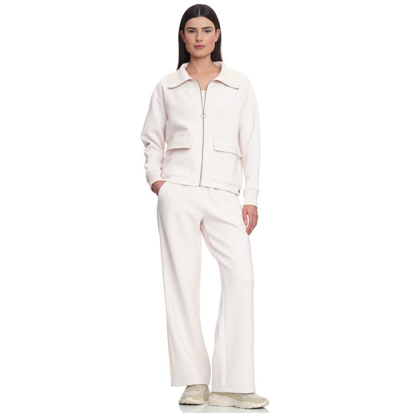 Gina Collection Damen Sweatjacke mit Strickkragen