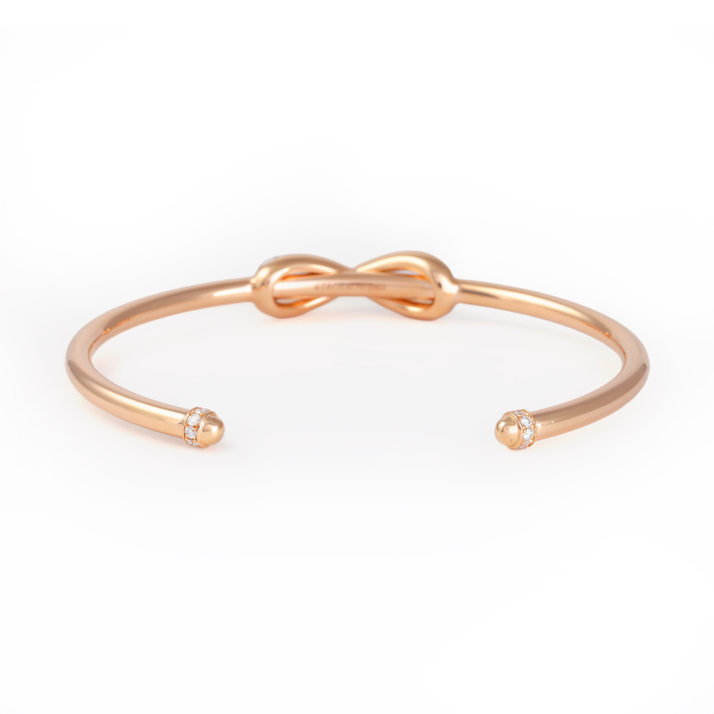 Tiffany & Co. Infinity Diamond Bracelet 18K Rose Gold