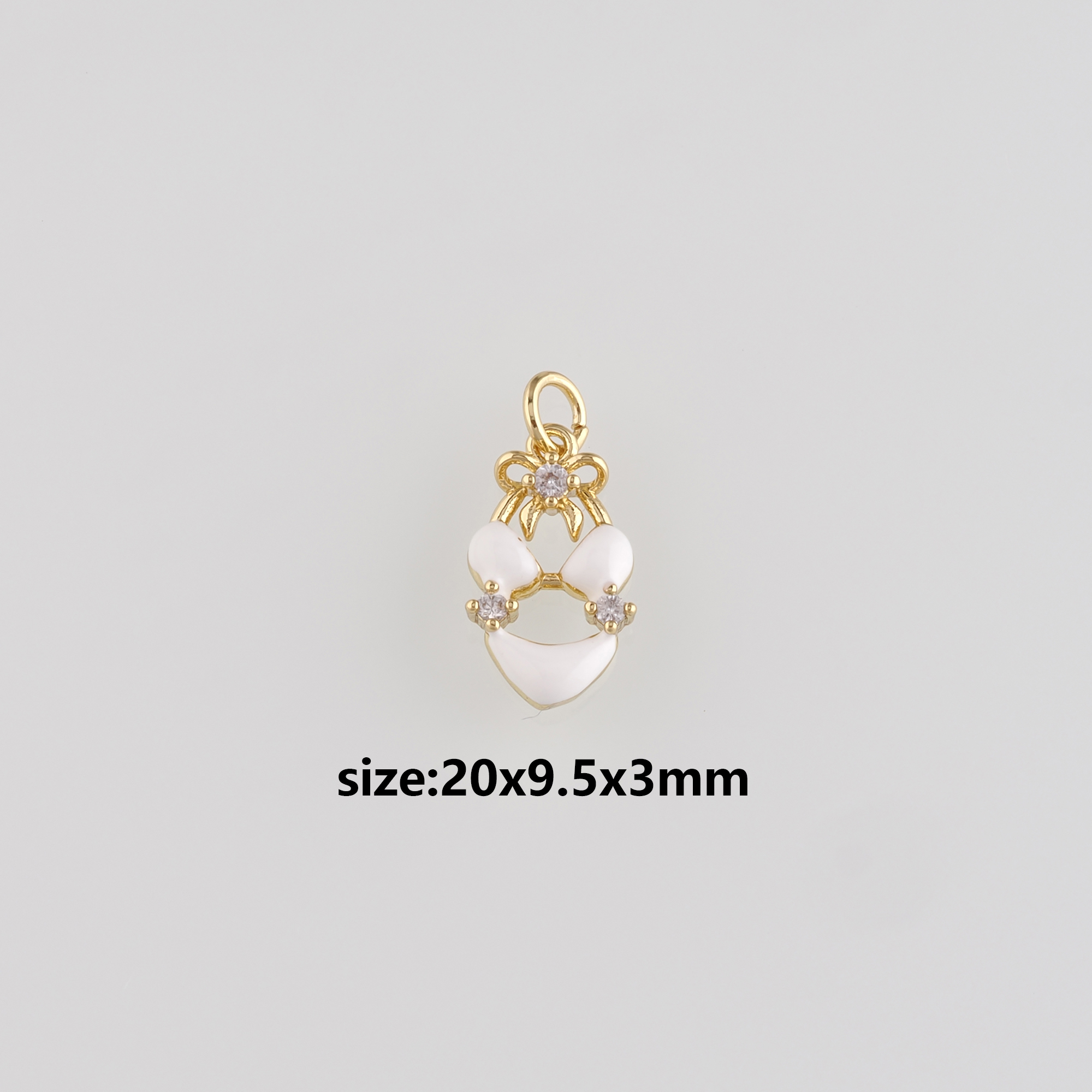 18K Gold Filled Bikini Pendant,Enamel Bikini Charm Earrings Necklace for DIY Jewelry Making Supply
