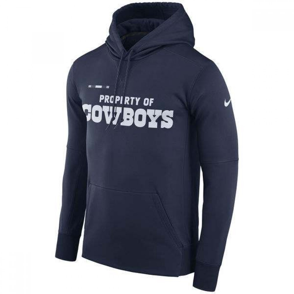 Men's Dallas Cowboys Club Therma NFL Pullover Hoodie Navy