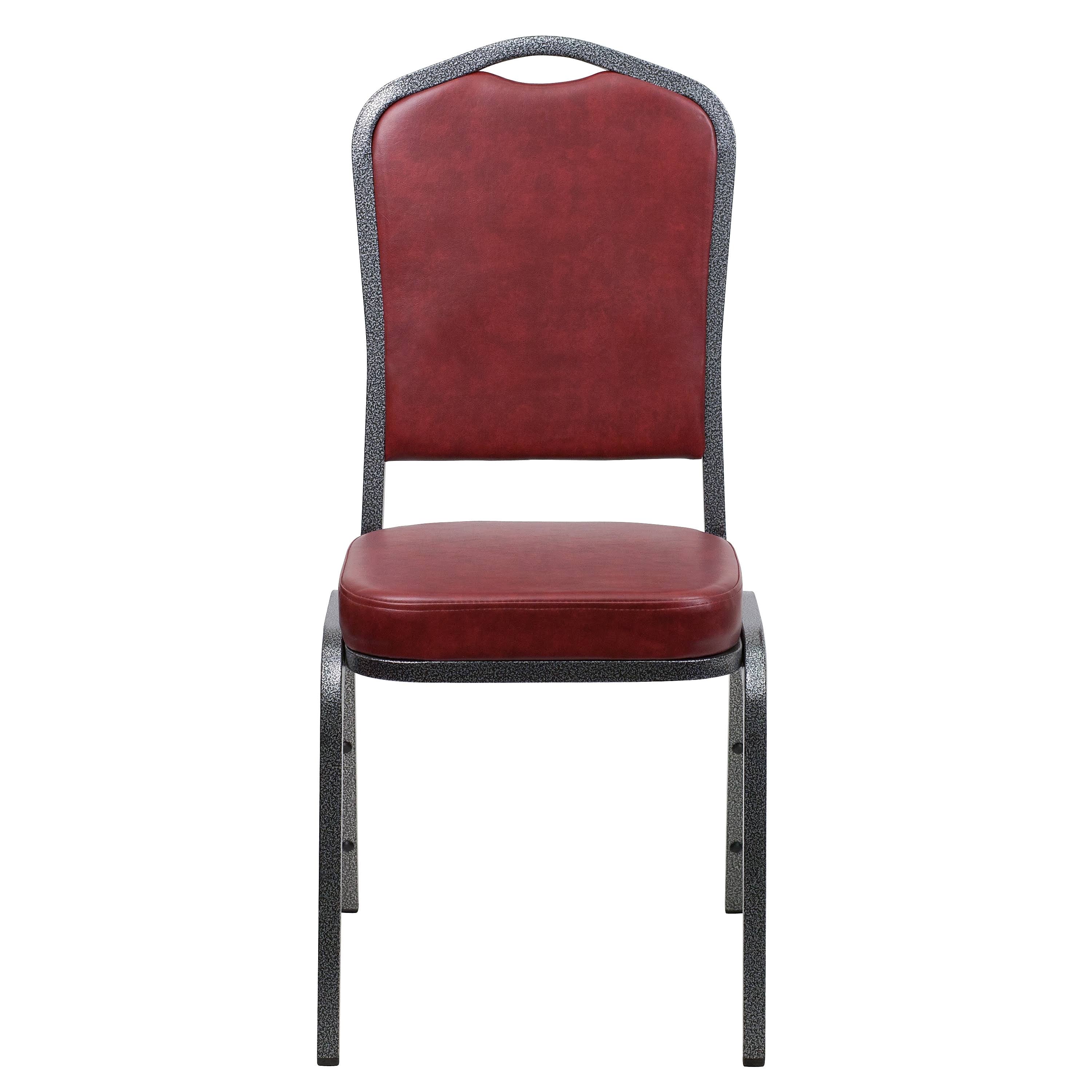 Flash Furniture 4 Pk. Hercules Series Crown Back Stacking Banquet Chair with 2.5&& Thick Seat - Frame