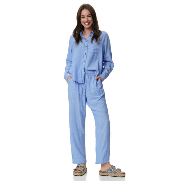 Gina Benotti Damen Leinen-Hose mit Tunnelzug