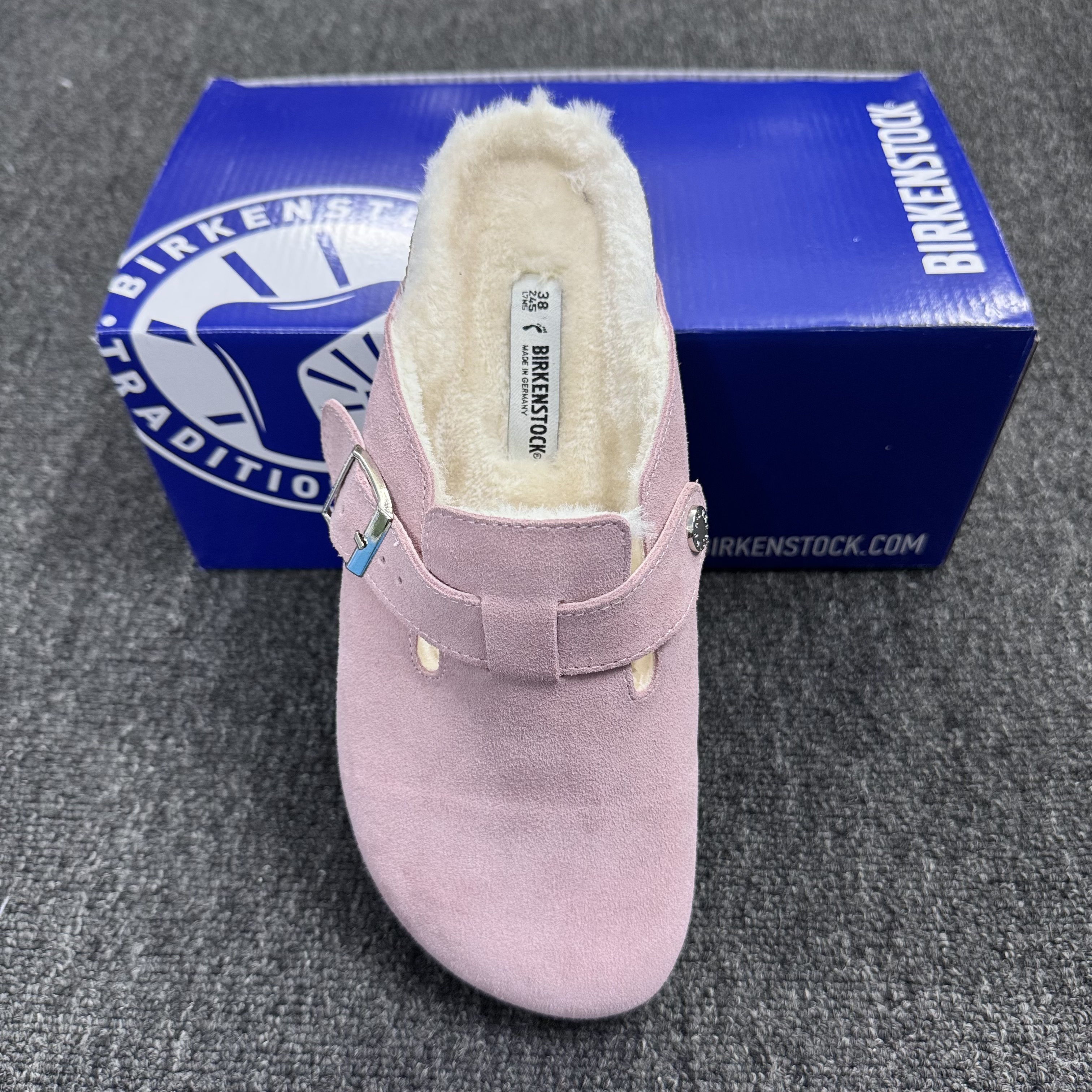Birkenstock Boston Suede Fleece-Lined Casual Shoes