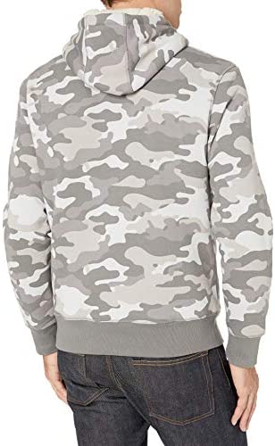 Men's Sherpa-Lined Pullover Hoodie Sweatshirt