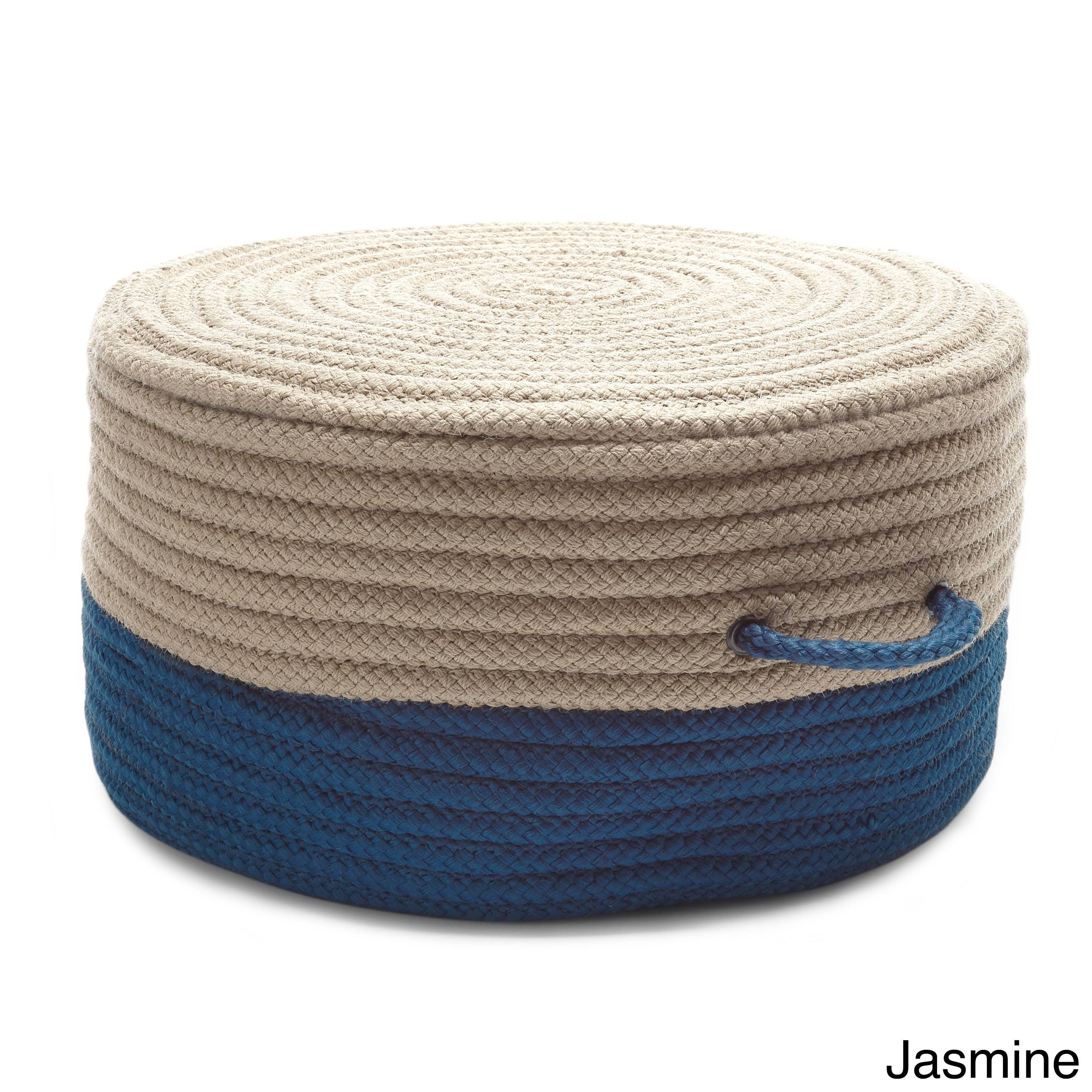Colonial Mills Two-Tone Pouf - Green