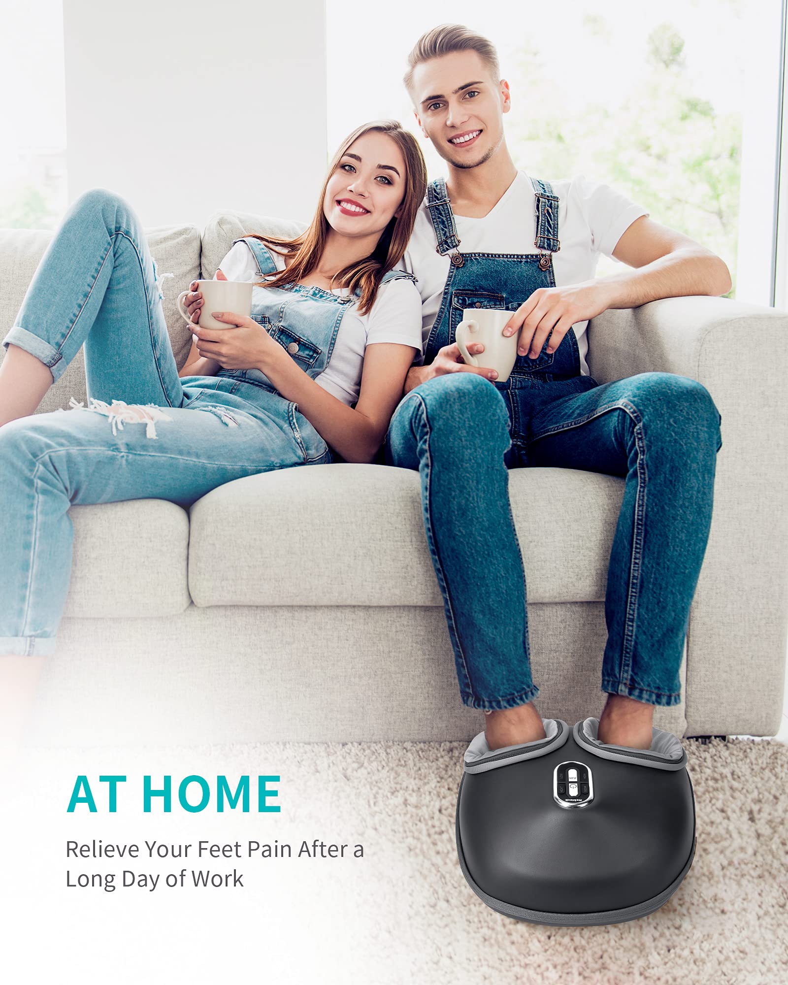 2026 Nekteck Shiatsu Foot Massager Machine with Soothing Heat