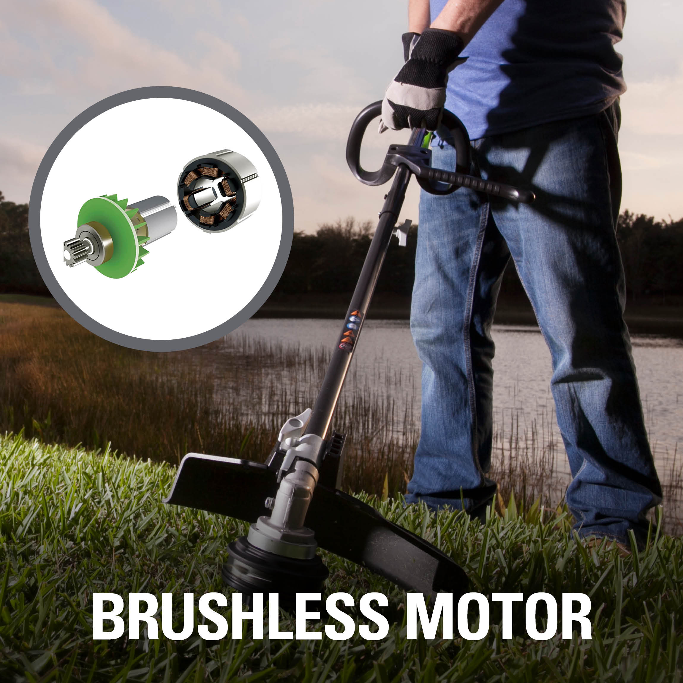 40 Volt Straight Shaft Attachment Capable String Trimmer