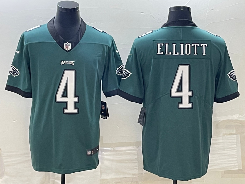 Men's Philadelphia Eagles Jake Elliott #4 Midnight Green Game Jersey
