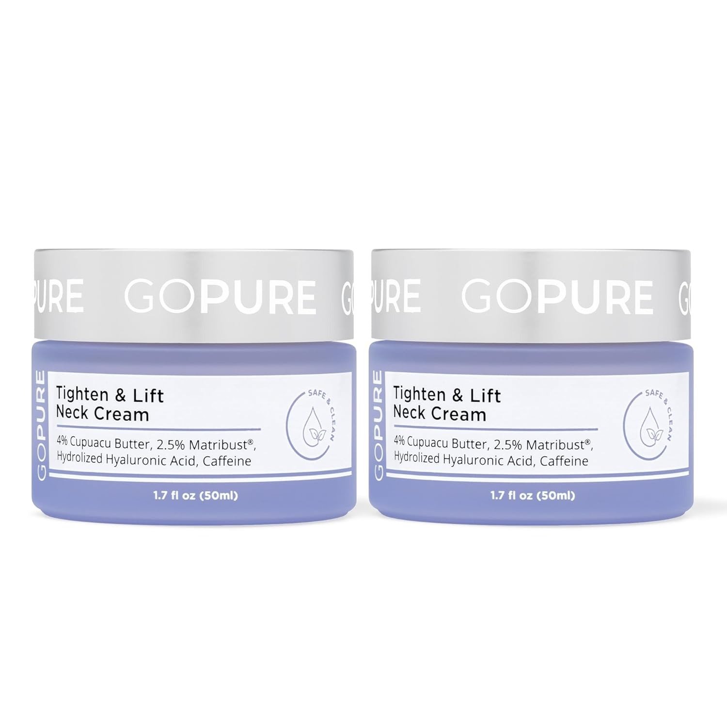 Tighten & Lift Neck & Chest Moisturizer Cream for Visibly Firming, Tightening and Lifting Wrinkles & Crepey Skin, 1.7oz – Pack of 2